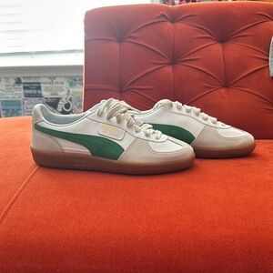 Puma Sneakers with Green and White Accents